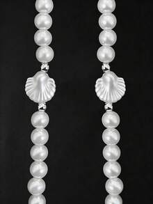 2pcs Adjustable & Detachable Pearl Chest Chain, Sexy Body Chain Shoulder Strap, Fashionable Camisole Strap, Replaceable Bra Strap, Camisole Dress Underwear - Multicolor - View 7