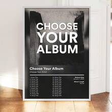 1pc Upload Your Favorite Album Covers, Personalized Music Printing, Singer And Album Wall Artworks, A Musical Gift For Your Fans, Personalized Album Posters, Room Decor, Custom Poster, Customized Wall Art, Pictures Custom Photo, Customizable Things, Optional Frame. - Multicolor - View 2