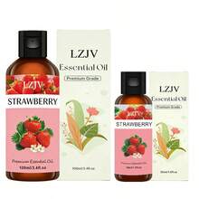 LZJV 100毫升/3.4盎司 + 30毫升/1.0盎司草莓精油扩香套装，草莓精油，按摩油，家用香氛扩香器，面部护理礼品 - 草莓味道 - 查看 11