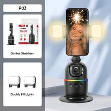 TOKQI AI Facial Tracking 360-Degree Rotating Gimbal Phone Stabilizer, 139cm Extended Tripod, Intelligent Gesture Control Phone Holder, Detachable Design Phone Holder, With Wireless Remote Control, Compatible With IOS And Android, Suitable For Vlog, Video - Multicolor - View 13
