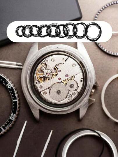 1 Set Durable Rubber Watch Caseback, Waterproof, 0.5mm/0.6mm Thickness, Premium Packaging, Essential For Watch Repair And Maintenance, Suitable For Watchmakers