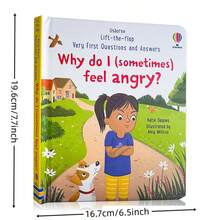 Lift -The-Flap Very First Questions & Answers Why Do I (Sometimes) Feel Angry? Science Popularization Cognitive Book Educational 3D Cardboard Bedtime Reading English Books For Children - Multicolor - View 4
