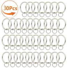 10Pcs/30Pcs/50Pcs (1.45 Inch/3.7cm) Curtain Rings With Eyelets - Metal Curtain Rings, Hanging Rings And Curtain Hooks, Living Room Curtain Rod Sliders, Bathroom Shower Curtain Rod Hooks Rings (Gold, Black, Silver) - Multicolor - View 15