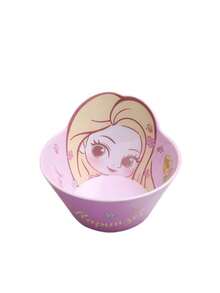1pc 350ml Disney 3D Cartoon Shaped Bowl, Melamine Soup Bowl, Heat-Resistant Tableware, Cute Creative Household Bowl, Anti-Drop Small Bowl, Mermaid Cartoon Design - Multicolor - View 8