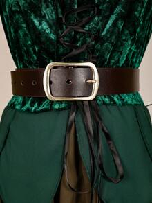 In Stock Women's Elf Medieval Magic Dress With Wings, Headband, Belt, Cosplay Costume, Hot Selling Ears - Green - View 6