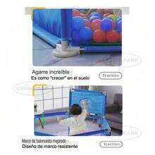 Corralito de Bebé con Pelotas – Gimnasio de  Plegable y Multifuncional, Ideal para Sala de Juegos o Hogar, Amplio y Divertido para el Desarrollo del Niño - Celeste - Ver 7