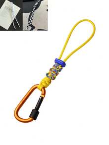 Multi Functional Outdoor Camping Accessories, Woven Rope Keychain With Anti Loss Strap And Kettle Hook, Multi-Functional Hiking Backpack Buckle, Portable Kettle Hanging Rope, Suitable For Hiking, Camping, Cycling, Beach And Other Occasions. ﻿ - Multicolor - View 10