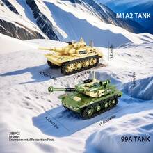 [Tank Building Blocks] 2026 New Military Tank Assembly Building Blocks, Main Battle Tank Cannon, Suitable For Adults Creative Holiday Gifts, Toy Birthday Gifts, Halloween Gifts, Christmas Gifts, Holiday Gifts, Bagged - Multicolor - View 6