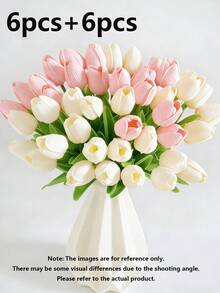 Hoa Tulip sống động như thật - Có nhiều màu sắc, thích hợp trang trí phòng khách và bàn ăn. Chống tia UV, phong cách trang trí Bắc Âu, hoàn hảo cho lễ kỷ niệm, trang trí tiệc. Hoa nhân tạo sống động như thật, thích hợp làm quà tặng Ngày của Mẹ, Ngày Valentine, quà tặng nhỏ, trang trí bàn làm việc, đám cưới, tiệc tùng, bó hoa tự làm, trang trí nhà cửa, hoa nhựa, đồ trang trí, Lễ Phục Sinh, vòng hoa Ngày Valentine, bó hoa cưới, trang trí phòng học, đồ dùng học tập - Nhiều màu - Xem 16