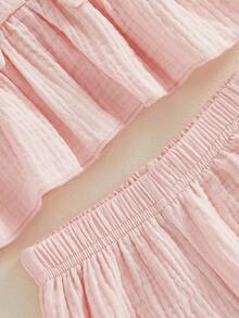 Baby Girls Tank Top Co-Ords - Pink - View 7