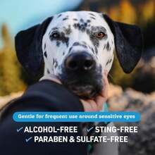 Veterinary Formula Smart Coat Complex Tear Stain Wipes for Dogs &amp; Cats, 100 CT u2013 Gently Wipe Away Debris and Clean Stains Around The Eyes of Pets, Fragrance-Free and Pre-Saturated - Blanco - Ver 3