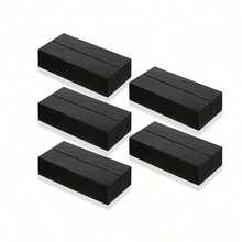 Giá đỡ số bàn bằng gỗ màu đen (6/12 chiếc) - Giá đỡ số bàn trang nhã cho đám cưới, sinh nhật và sự kiện - Hoàn hảo để trưng bày ảnh, tranh và bưu thiếp - Bề mặt nhẵn bóng, chất liệu giả gỗ bền chắc, giá đỡ số bàn bằng gỗ màu đen. - hình chữ nhật - Xem 8