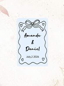 Personalized Wedding Guest Book Alternative , Customize Text,Custom Wedding Playing Cards , Personalized Wedding Deck , Custom Printed Keepsake , Bridal Shower Favor - Multicolor - View 11