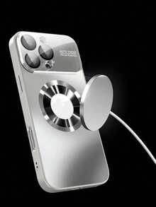 Titanium Luxury Matte Finish Phone Case, Shock-Resistant, Supports Magnetic Wireless Charging, Glass Camera Lens Protection, Compatible With IPhone 17/17Pro/17Pro Max/16/16 Pro/16 Pro Max, 15/15 Pro/15 Pro Max, 14 Pro/14 Pro Max/14/13 Pro Max/13 Pro/13/12 Pro Max/12 Pro/12/11/11 Pro Max - Grey - View 8