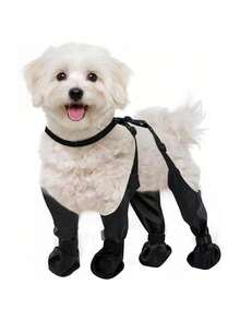 Adjustable Waterproof Anti-Slip Outdoor Pet Dog Paw Protective Boots For Small & Medium Dogs - Multicolor - View 13