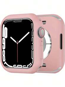 1 pieza Funda protectora de TPU mate rosa y silicona a prueba de golpes compatible con IWatch de 38mm, 40mm, 41mm, 42mm, 44mm, 45mm, funda de reloj suave y de moda compatible con Apple Watch Series 9, 8, 7, 6, 5, 4, 3, 2, 1 y SE3, accesorios de funda de reloj, adecuado para uso diario, fiestas, negocios, excelentes regalos de Navidad, cumpleaños, regreso a la escuela y vacaciones para mujeres y hombres - Rosa - Ver 6