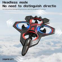 HD Aerial Photography RC Drone With FPV Screen Remote Control, Modular Battery Fighter Jet Quadcopter, 360° Rolling Stunt Toy For Boys - 紅色 - 查看 8