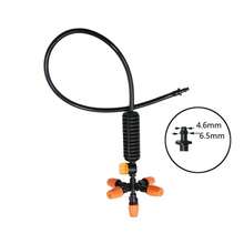 de riego por atomización para invernadero de jardín, Kit de rociador de plástico y latón ajustable de 5/6/vías, humidificación, refrigeración, desempolvado 8MN8 - E - Ver 4