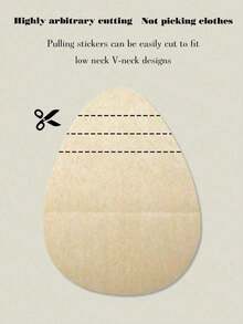 Sexy Seductive Teardrop Shape Nipple Shields, Strapless Self-Adhesive Breast Lift Stickers, Women's Lingerie And Underwear Accessories - Multicolor - View 5