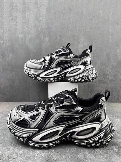 bingyuanjing Giày thể thao nam đế dày thoải mái, phong cách đường phố cổ điển, chất lượng cao, có chức năng tăng chiều cao.