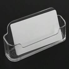 1个透明塑料单卡槽名片夹，适用于商务展览 - 彩色 - 查看 9