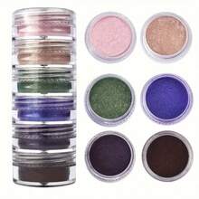6 couleurs/set Nouveau kit de fabrication de bijoux, poudre de perle, résine, poudre minérale de mica, résine époxy, bijoux de bougie 6 couleurs - Ensemble de 6 poudres de teinture de couleur - Voir 19