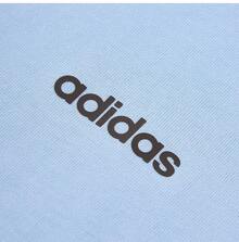 Adidas 男士透气圆领短袖T恤 - 藍色 - 查看 4