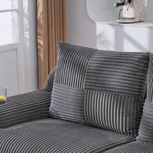 Sofas & Couches - Dark Gray + Corduroy + Foam + 2 Seat-2 - View 10