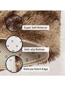 Multi-Colored Plush Rugs. Softness And Style For Your Home. Size 150 - Brown - View 2
