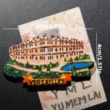 Bộ 7 nam châm tủ lạnh, hình các địa danh nổi tiếng của Pháp - Bảo tàng Louvre, Khải Hoàn Môn, Tháp Eiffel, Nhà thờ, Cung điện Versailles, quà lưu niệm du lịch, trang trí tủ lạnh, trang trí nhà bếp, quà tặng ngày lễ, quà tặng Pháp. - Nhiều màu - Xem 2