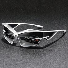 Fashion Retro Y2K Steampunk Oversized Frame Cool Unisex Sports Luxury Brand Designer Classic Retro  Sports Men's Women's Men's Glasses - 橙色框架 - 查看 5