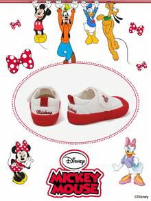 Authorized Collaboration With Mickey Mouse | A Pair Of Disney Children's Sneakers, Suitable For Daily, Festival, Sports, And Outdoor Wear. It Fits The Foot Comfortably, Is Anti-Slip, Wear-Resistant, And Breathable (Boys' Sneakers, Boys' Board Shoes, Children's Sneakers, Girls' Sneakers, Girls' Board Shoes) - Red - View 3