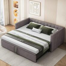 Futons - Gray + Upholstered + 90cm*200cm-3 - View 2