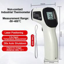 Handhållen beröringsfri lasertermometer med infraröd laser, lämplig för matlagning, grillning, ugn, mätområde -58°F~1022°F (-50°C~550°C) - Multifärgad - Visa 16