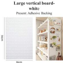 畅销家居必备品，不适用于洞洞板。基础生活单件装壁挂式塑料洞洞板，多功能组合配件套装，多功能收纳洞洞板，配有各种收纳盒和金属挂钩，适用于车库工作台/家庭厨房收纳/办公室/手工室/浴室（28*28厘米）。本产品包含专用洞洞板。 - 白色 - 查看 49