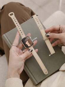 1条女士时尚真皮表带,兼容 38mm 40mm 41mm 42mm 44mm 45mm 46mm 49mm,星光色、黑色、白色、黑棕色、深棕色、浅棕色可选,兼容 Series Ultra 3/2/1 11 10 9 8 7 SE3 6 5 4 3 2 1,时尚智能表带,兼容表带 - 44/45/46/49/S3-42mm - 查看 20