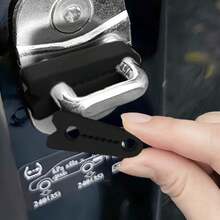4 piezas Almohadillas de silicona amortiguadoras para puertas de coche, Alfombrillas protectoras universales anti-viento y lluvia, Adecuadas para sedanes, SUV, camiones, Cierre silencioso sin dañar el vehículo - 4 almohadillas de silicona amortiguadoras - Ver 2