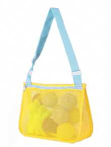 1 Túi lưới đựng đồ đi biển cho trẻ em, kích thước 20cm x 24cm, phụ kiện bơi lội cho bé trai và bé gái, phù hợp cho trẻ từ 3-12 tuổi (Túi hơi nhỏ, phù hợp cho trẻ từ 2-12 tuổi) - Nhiều màu - Xem 38