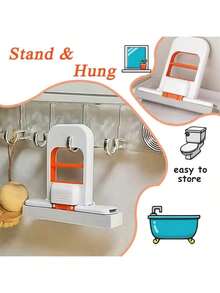Mini faltbarer Tisch-Schwamm-Wischer, tragbarer Einhand-Ausdrück-Reinigungswischer, geeignet für Küche und Badezimmer - orange Farbe - Übersicht 11