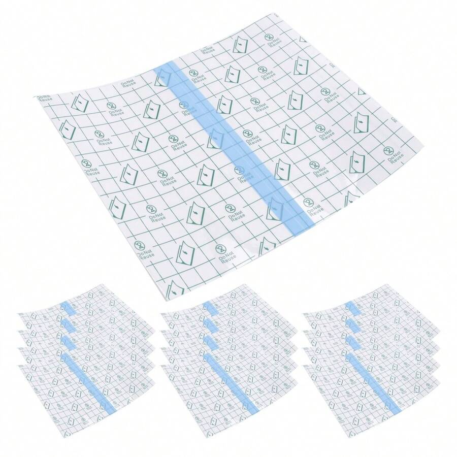 50 Pieces Shower Waterproof Patch Disposable Transparent Stretch Bandage Shield Cover For Tattoos Swimming Showering - A - View 1