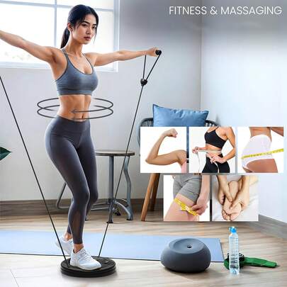 Thick Base Massage Twist Waist Trainer, Quiet Design, Essential For Prolonged Sitting, Shaping & Relaxation Tool For Office Workers And Home Fitness