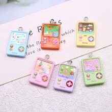 6/12个迷你游戏手柄造型吊坠，趣味树脂设计，适合DIY珠宝、耳环、项链、手机挂绳及其他手工艺品 - 遊戲機 - 查看 1