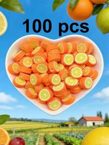 100/200/500/1000pcs Soft Polymer Clay Strawberry, Fruit, Lemon Slice Beads | DIY Jewelry Making, Bracelet & Accessory Spacer Beads, Citrus Themed Craft Supplies - Multicolor - View 21