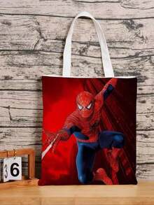 Túi Tote Marvel - Túi tote vải canvas chất lượng cao, dung tích lớn, thiết kế hình em bé hoạt hình dễ thương, phù hợp làm cặp sách học sinh, túi đeo vai, túi xách đi mua sắm, túi mua sắm cho nam và nữ, túi tote hoạt hình và anime, túi vải canvas, túi đeo vai đơn, túi gấp gọn, túi vải in, với dung tích chứa đồ lớn. Thích hợp sử dụng cho sinh viên đại học. Phụ kiện du lịch, đồ trang trí tiệc sinh nhật, quà tặng cho người thân và bạn bè trong các bữa tiệc và họp mặt. - Xem 7