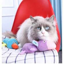 1pc Octopus Shaped Plush Dog Toy That Makes Squeaky Sounds, No Stuffing, Crinkly Noise, Durable, Suitable For Puppy Teething, Fits Small To Large Dogs - Multicolor - View 4