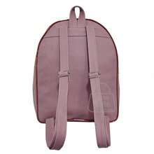 Women's Backpack, Reinforced Small Backpack With Beautiful Exclusive Coin Purse + Pompom Keychain - Rusty Rose - View 4