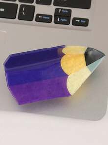 1件新款时尚创意趣味文具尺铅笔发夹浴室碗发髻爪夹发爪 - 彩色 - 查看 4