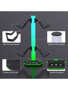Giá đỡ tay cầm chơi game RGB tích hợp chức năng sạc kép | Tương thích với , Switch | 7 chế độ chiếu sáng, móc treo tai nghe, phụ kiện sắp xếp bàn làm việc - Xem 8