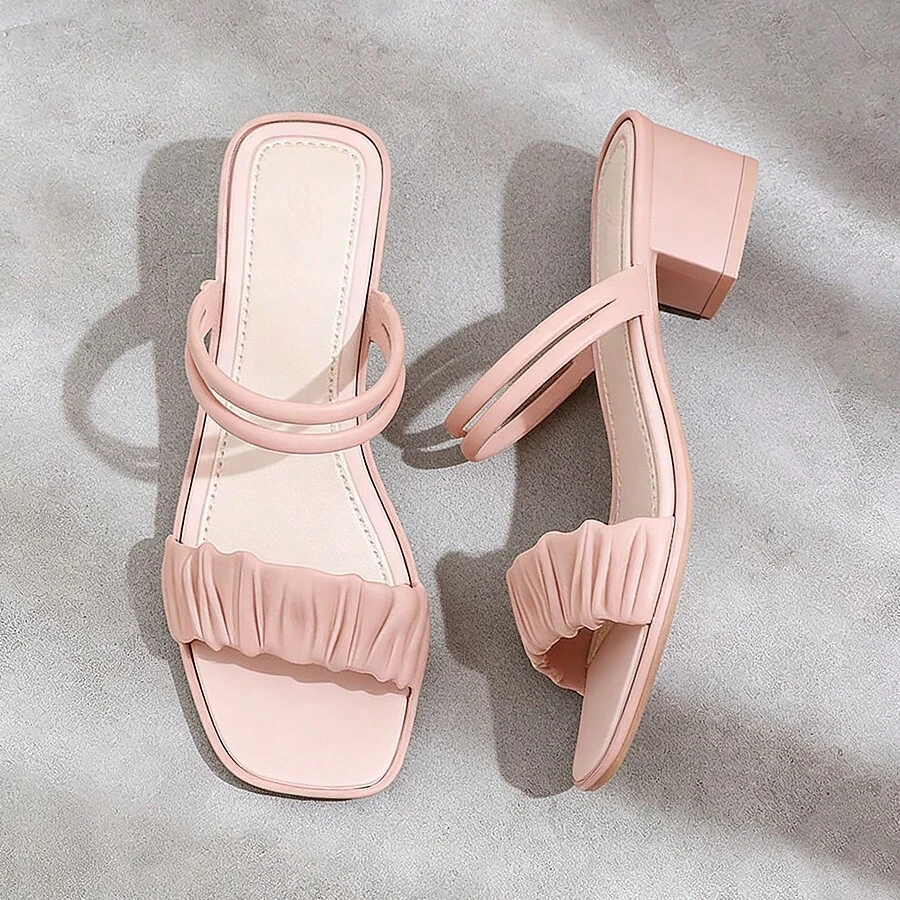 Women Heeled Sandals - Pink - View 1