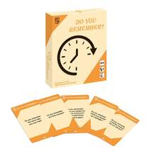 1盒/你还记得吗？怀旧回忆社交问答卡，家庭聚会复古互动问答卡，约会之夜必备，家庭聚会破冰游戏，旅行怀旧社交问答卡，餐后娱乐回忆棋盘游戏 - 黃色 - 查看 8